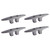 Extreme Max 3006.6759.4 Soft Point Stainless Steel Dock Cleat - 4.5, Value 4-Pack - 3006.6759.4