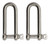 Extreme Max 3006.8204.2 BoatTector Stainless Steel Long D Shackle - 5/16", 2-Pack - 3006.8204.2