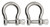 Extreme Max 3006.8297.2 BoatTector Stainless Steel Bow Shackle - 1/2", 2-Pack - 3006.8297.2