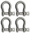 Extreme Max 3006.8318.4 BoatTector Stainless Steel Anchor Shackle - 3/8", 4-Pack - 3006.8318.4