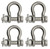 Extreme Max 3006.8378.4 BoatTector Stainless Steel Bolt-Type Anchor Shackle - 1/2", 4-Pack - 3006.8378.4