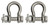 Extreme Max 3006.8384.2 BoatTector Stainless Steel Bolt-Type Anchor Shackle - 3/4", 2-Pack - 3006.8384.2