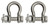 Extreme Max 3006.8389.2 BoatTector Stainless Steel Bolt-Type Anchor Shackle - 1", 2-Pack - 3006.8389.2