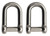 Extreme Max 3006.8393.2 BoatTector Stainless Steel D Shackle with No-Snag Pin - 1/4", 2-Pack - 3006.8393.2
