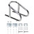 Extreme Max 5001.5763 Deluxe Chrome Motorcycle Wheel Chock - 5.5" Wide - 5001.5763