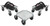 Extreme Max 5800.0225 V-Slides Snowmobile Dolly System - Aluminum, Silver - 5800.0225