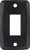 JR Products - Single Face Plate Black - 12855