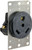 JR Products - 30amp Receptacle W/mount Plate - 15075