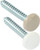 JR Products - Kappet Screws W/coverswhite - 20415