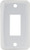JR Products - Single Face Plate White Pk5 - 12841-5