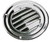 Sea-Dog Line - Stainless Round Louvered Vent- - 331425-1 Sea-Dog Line - Stainless Round Louvered Vent- - 331425-1