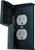 Diamond Group - Cover W/receptacle Black - DG52522SVP Diamond Group - Cover W/receptacle Black - DG52522SVP