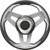 Uflex - Steering Whl-blk Grip Slvr Spk - LOREDAN B/S/CH