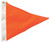 Monarch Mooring Whips - Ski Flag Only 12in Orange - PENNANT