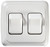 RV Designer - Switch-wall Dbl On-off White - S533