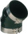 Trident hose - 45 Deg.rub.elbow W/t Clamp 3in - TRL345SS