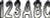 Hardline Products - Series 200 Reg Kit Wht/blk - WHBKG200