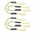 Extreme Max 3006.3263 BoatTector Bungee Dock Line Value 4-Pack - 5', Yellow/White - 3006.3263