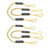 Extreme Max 3006.3293 BoatTector Bungee Dock Line Value 4-Pack - 6', Yellow/White - 3006.3293