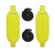 Extreme Max 3006.7584 BoatTector Inflatable Fender Value 2-Pack - 4.5" x 16", Neon Yellow - 3006.7584