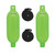 Extreme Max 3006.7587 BoatTector Inflatable Fender Value 2-Pack - 4.5" x 16", Neon Green - 3006.7587