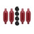 Extreme Max 3006.7649 BoatTector Inflatable Fender Value 4-Pack - 6.5" x 22", Cranberry - 3006.7649