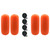 Extreme Max 3006.7729.4 BoatTector HTM Inflatable Fender Value 4-Pack - 8.5" x 20", Neon Orange - 3006.7729.4