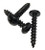 Gatorbak WHK-100-B Wood Hardware Kit #10 Stainless Steel Phillips Head Screw - Black, Pack of 100 - WHK-100-B