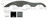 Icon 12562 Triple Axle Fender Skirt FS1000 for Keystone - Right (Passenger Side), Black - 12562
