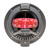 Ritchie Navigation BN-202 Navigator Bulkhead Mount Compass - CombiDial, Black with Red Dial - BN-202