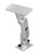 Traxstech ECMDP-110 Lift and Turn Dual Pivot Adjustable Electronics Mount - 10" - ECMDP-110
