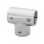 Whitecap S-1443C 90° 7/8" Tee Rail Fitting - Chrome Plated Zamac - S-1443C