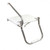 Whitecap 67902 Poly Swim Platform for Boats with Outboards - Single Rail with Step, White - 67902