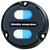 Hella Marine 16145001 A1 Navigation Light - Blue/white, Plastic, Black, Charcoal Lens, Single - 16145001