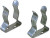 Perko - Hold All Clamps - 5/8" To 1 1/4" - 0502DP1STS