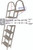 Jif Marine - 5-step Ladder Aluminum W/mounting Hardware (ash2)