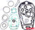 Recmar - Seal Kit Gear Housing (rec65w-w0001-20)