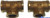 Recmar - T Brass H/h/h 3/8" 2 (gs30180)
