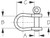 Sea Dog Marine - Stainless Steel Strip Bow Shackle - 1/4" (140106)
