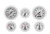 Sea Star Solutions - 6 Gauge Set, Arctic - Tachometer/hr (69711p)