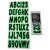 Hardline Products - Letter Kit Blk/kiwi - BLKKI200 Hardline Products - Letter Kit Blk/kiwi - BLKKI200