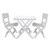 Camco - Folding Table And Chairs Set  White - 51640