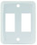 Jr Products - Double Face Plate  Wht - 12875