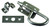 Jr Products - Universal Latch  Silver - 20655