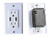 Rv Designer - Ac Dual Outlet W/ Cover & 2 Usb Cha - S850