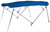 Carver A(8sq)4893ub-04 8'l 4-bow Sq Tube Pontoon Bimini Top Kit - 48"h, Fits 96"-102" W, Pacific Blue - A(8SQ)4893UB-04
