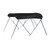 Carver A5487tb-02 6'l 3-bow Round Tube Bimini Top Kit - 54"h, Fits 85"-90" W, Jet Black - A5487TB-02