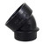 Icon 14847 Abs Fitting - 45° Elbow, Short Street, 1.5", Hub-spigot - 14847