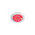 Hella - Hella 980630012 EuroLED 150 Round Touch Lamp, White/Red w/Polished Stainless Steel Rim - 980630012
