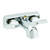 Empire Faucets 381 Rv Tub/shower Diverter With Lever Handles, Rise Adapter And Brass Stems - 3-3/8" On-center, Chrome - 381